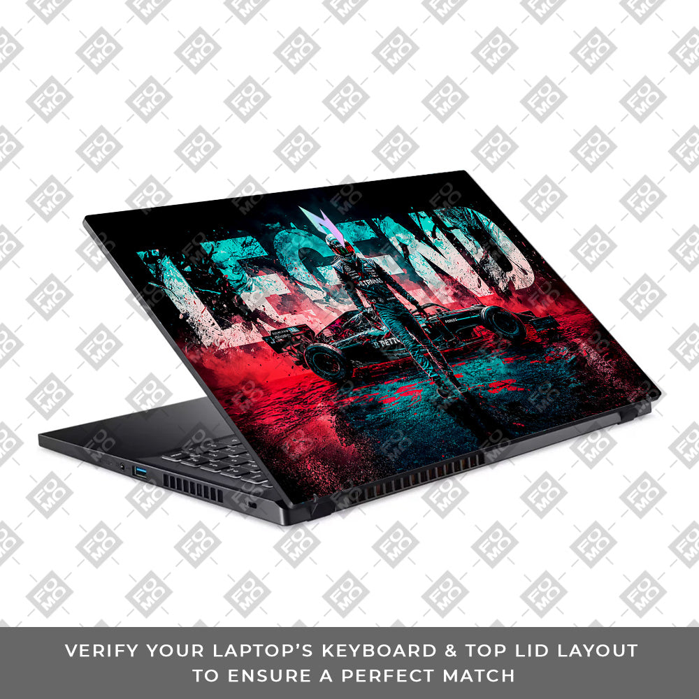 F1 Legend Racer Acer Nitro V ANV15 51 55CA Laptop Skin