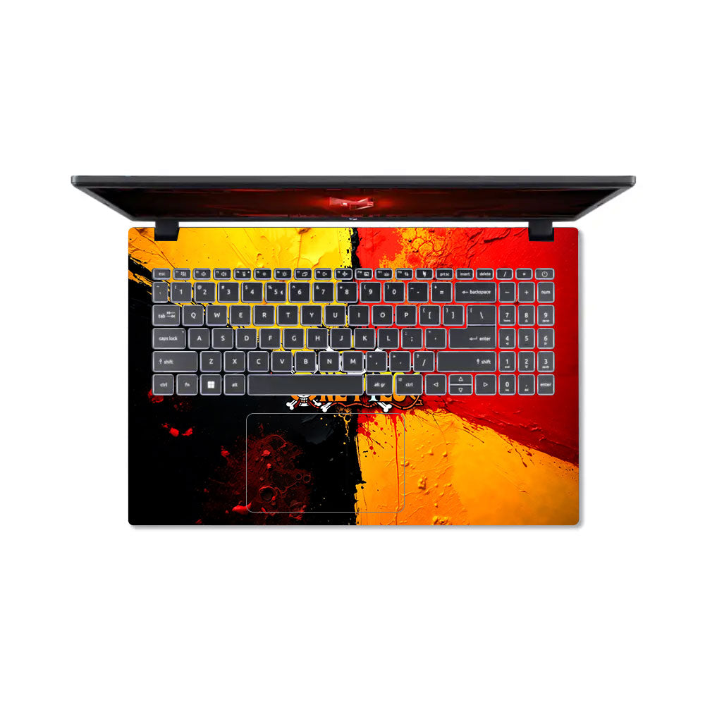 One Piece Paint Splash Acer Nitro V ANV15 51 55CA Laptop Skin