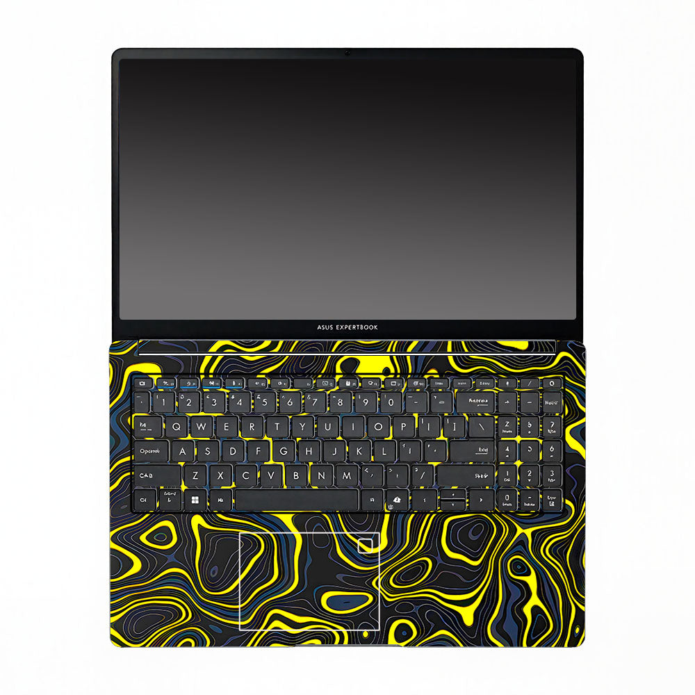 Neon Lava Contours Asus ExpertBook P1503 Laptop Skin