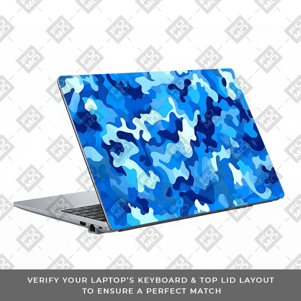 Arctic Blue Camo Pattern Asus ExpertBook P1503 Laptop Skin