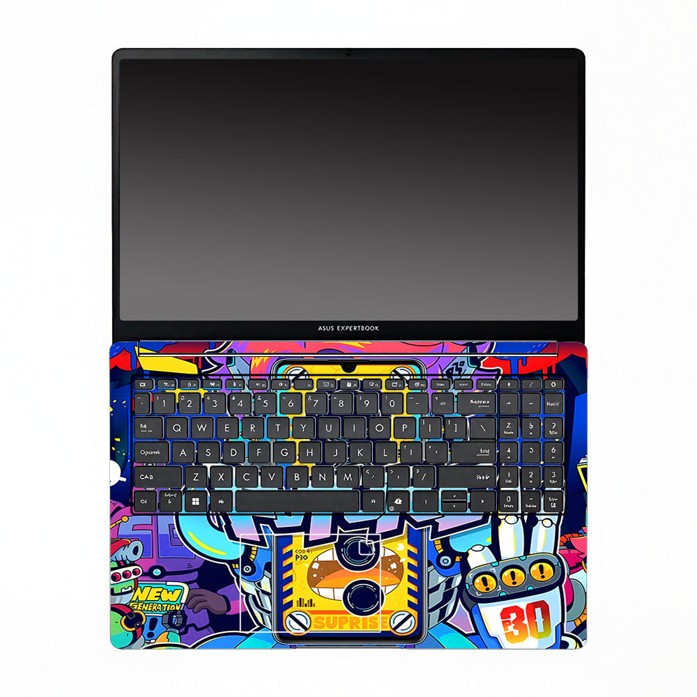 Futuristic Cyberpunk Vision Asus ExpertBook P1503 Laptop Skin