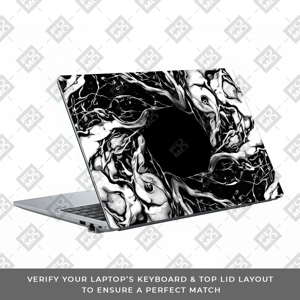 Spiderman Web Black Asus ExpertBook P1503 Laptop Skin