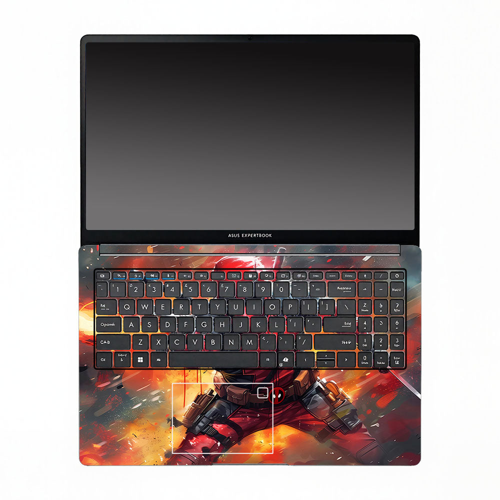 Deadpool in Action Asus ExpertBook P1503 Laptop Skin