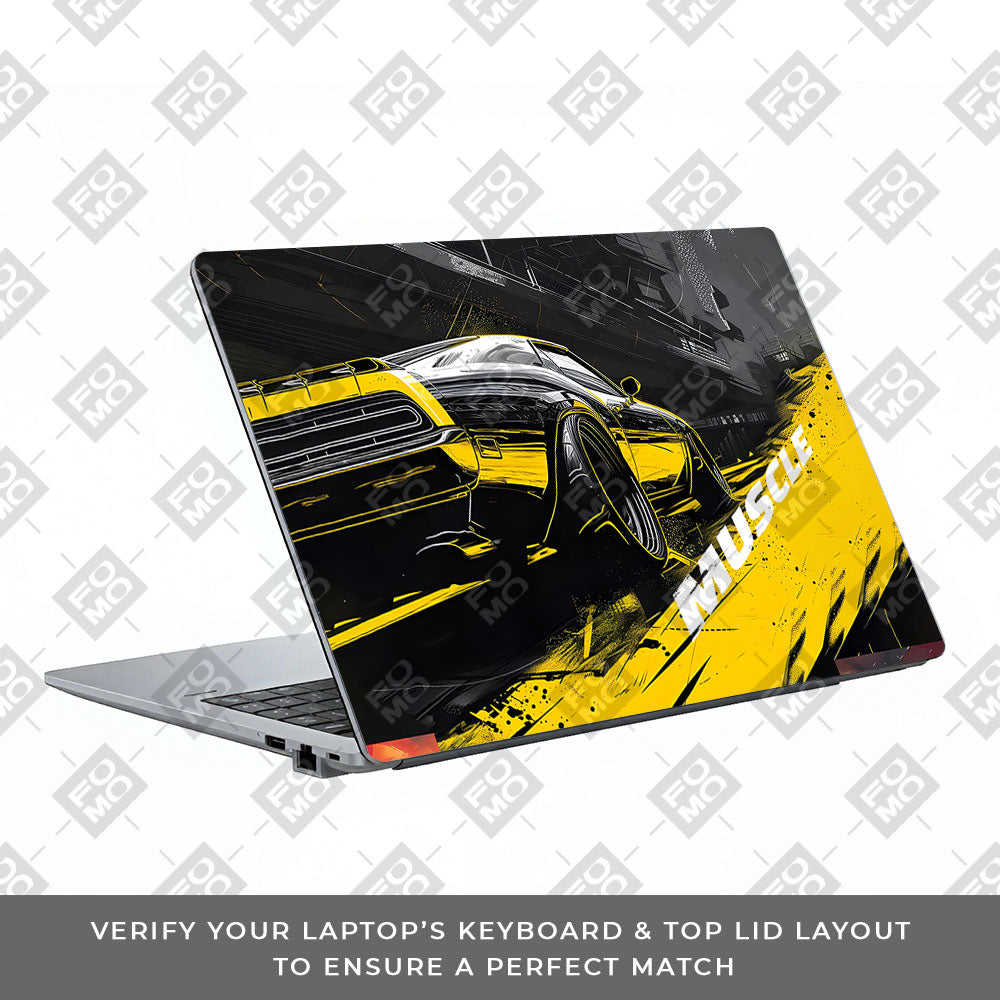 Black Muscle Asus ExpertBook P1503 Laptop Skin