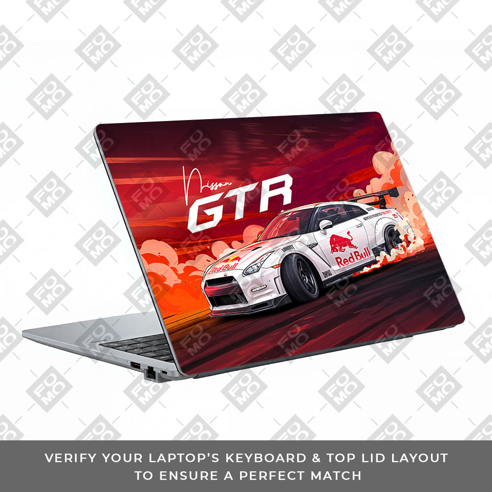 Nissan GTR Red Bull Drift Fury Asus ExpertBook P1503 3D Laptop Skin