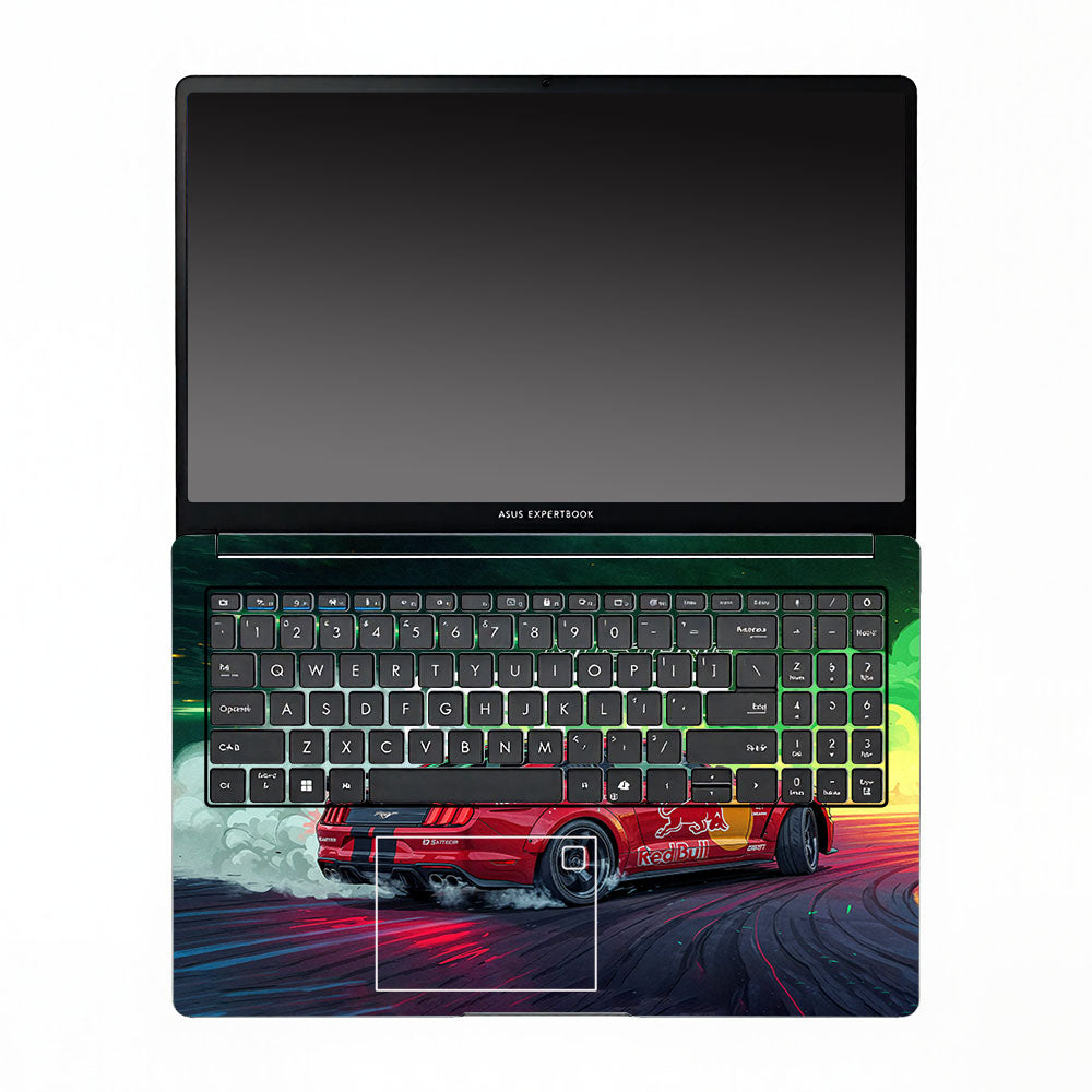 Mustang GT Red Bull Drift Beast Asus ExpertBook P1503 Laptop Skin