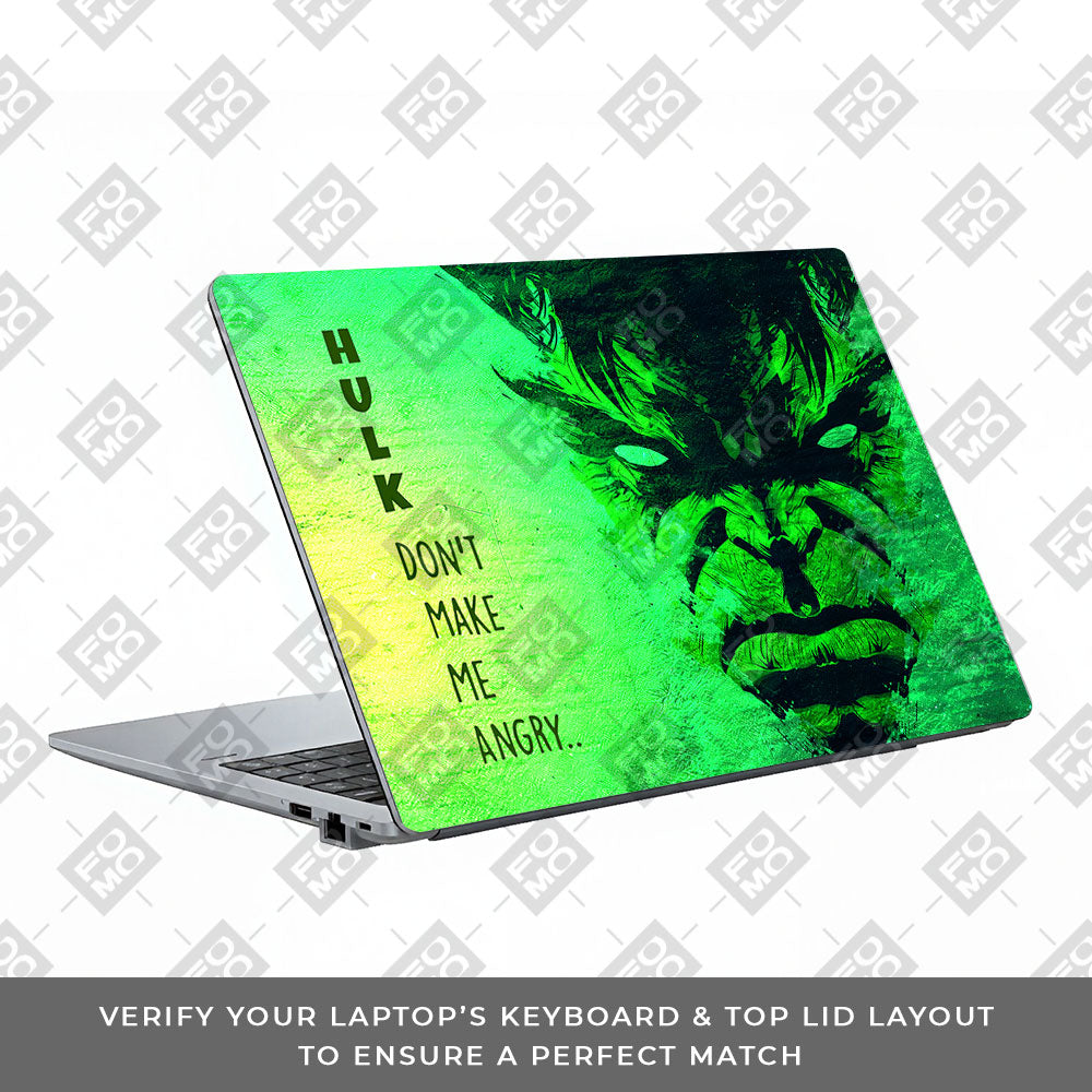 Hulk Don't Make Me Angry Asus ExpertBook P1503 Laptop Skin