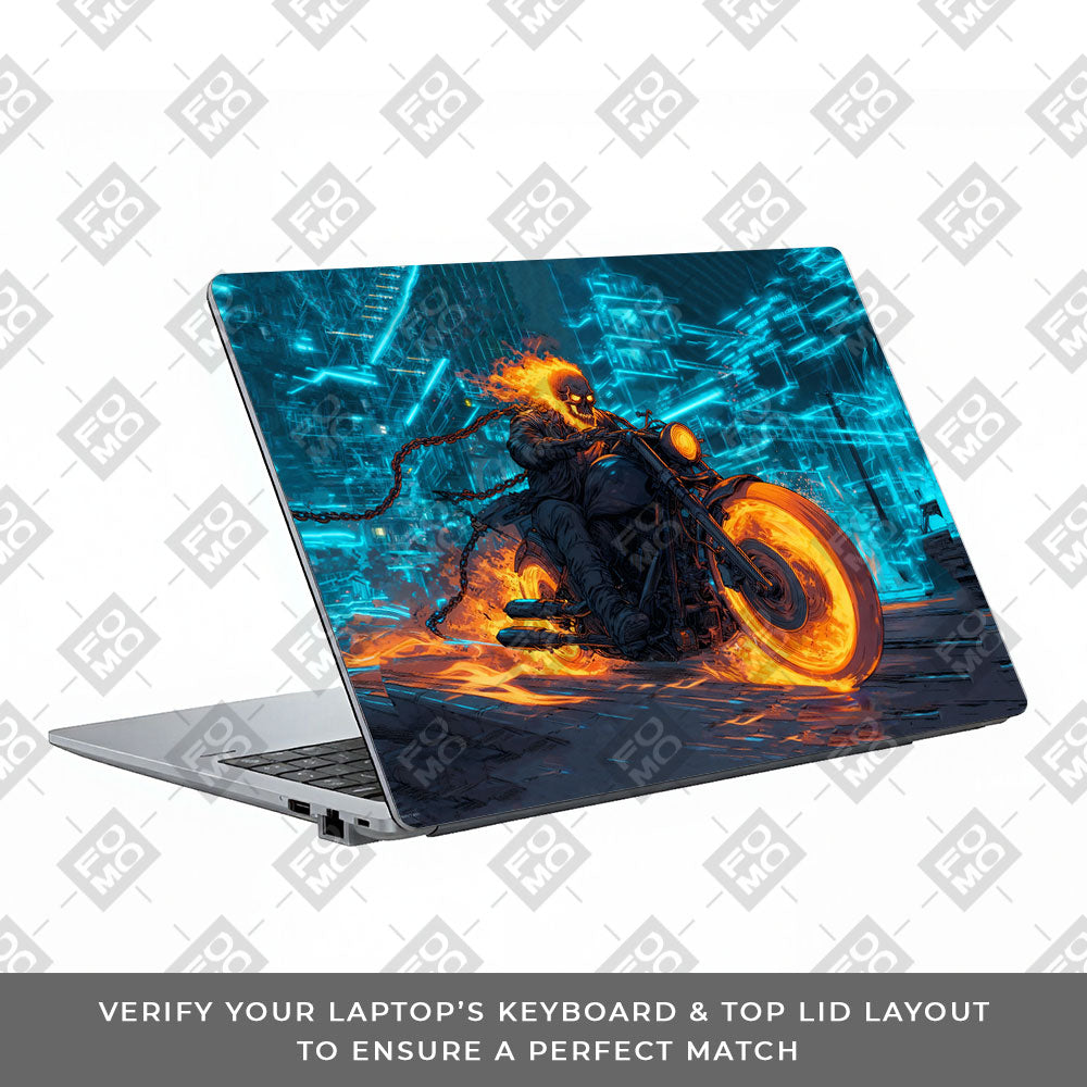 Hellfire Rider Asus ExpertBook P1503 Laptop Skin