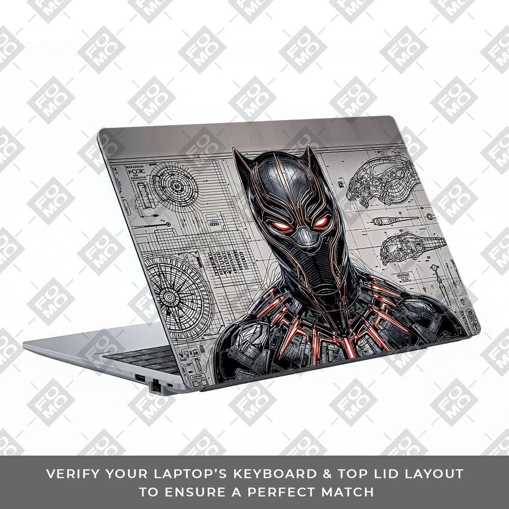 Black Panther Vibranium Tech Asus ExpertBook P1503 3D Laptop Skin