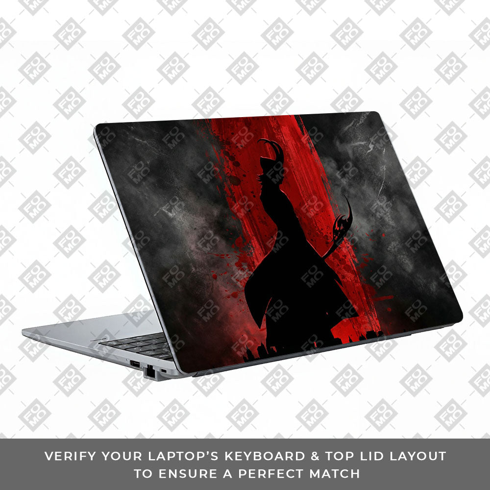 Loki Silhouette Red Strike Asus ExpertBook P1503 Laptop Skin
