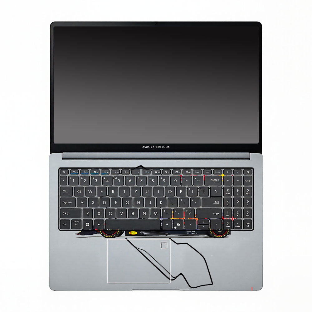Transparent Track King Asus ExpertBook P1503 Laptop Skin