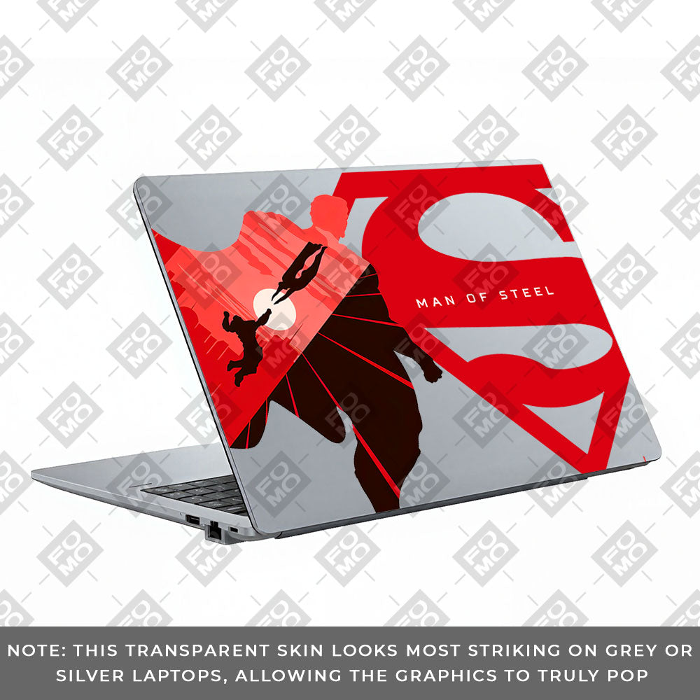 Transparent Man of Steel Asus ExpertBook P1503 Laptop Skin