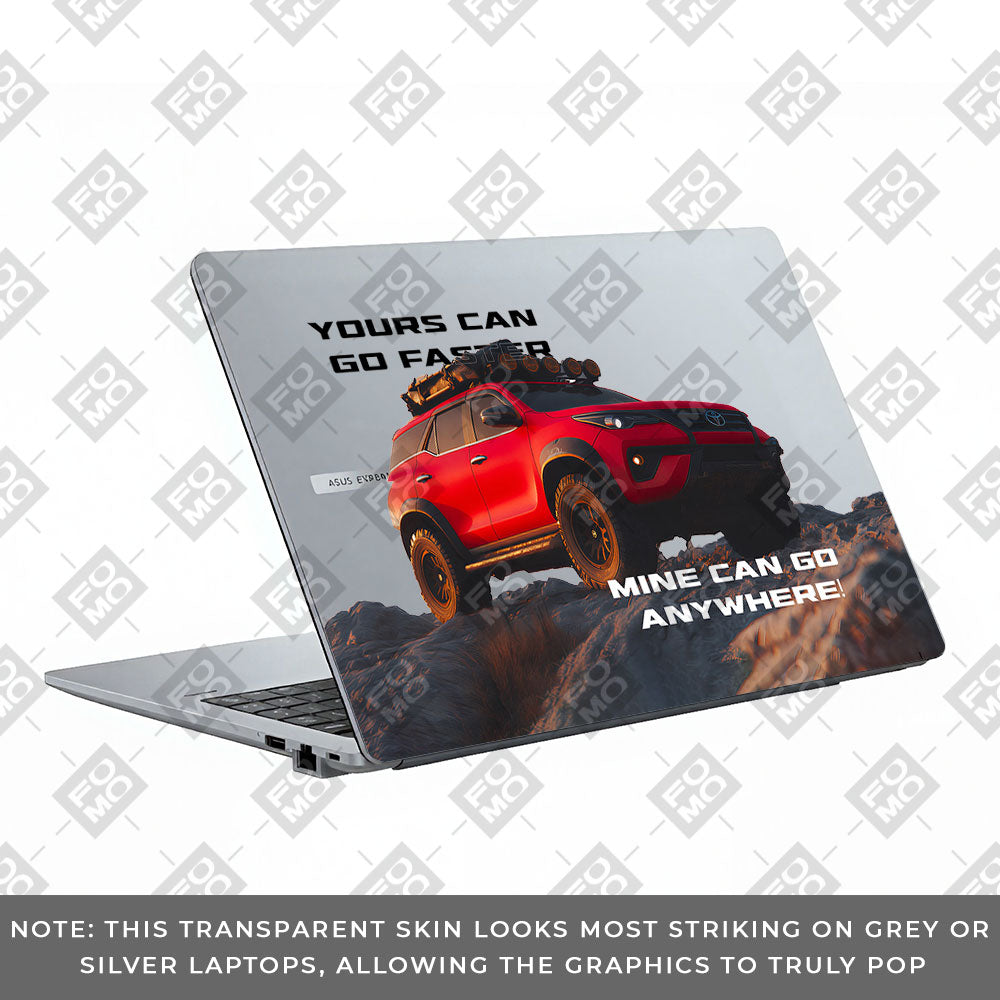 Transparent Off-Road Beast Asus ExpertBook P1503 Laptop Skin