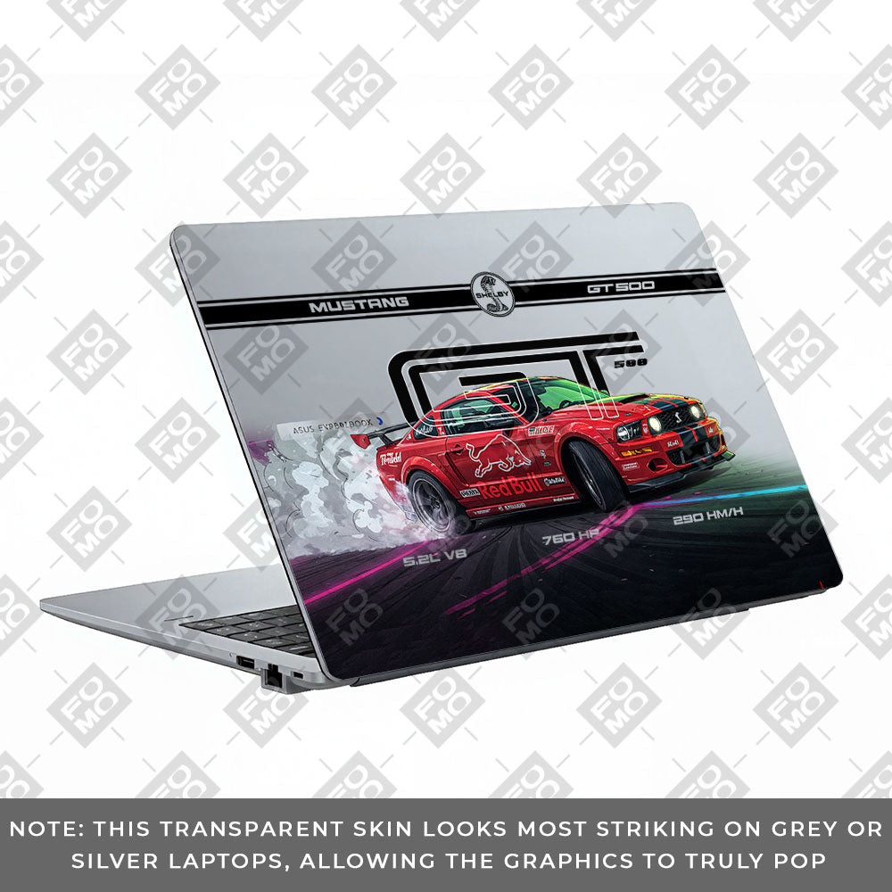 Transparent Shelby GT500 Red Bull Venom Asus ExpertBook P1503 Laptop Skin