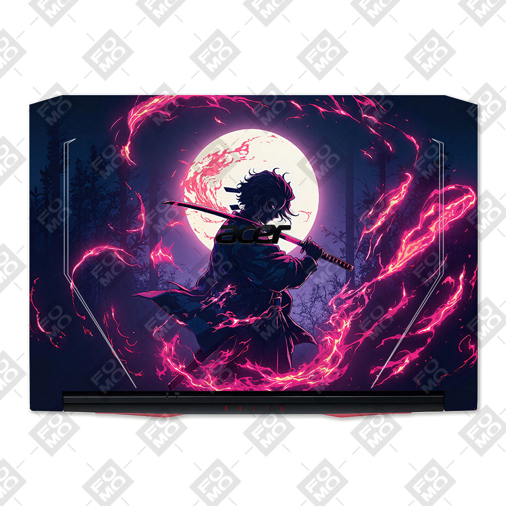 Tanjiro's Flame of Ember Acer Nitro 5 AN515 44, 56 Laptop Skin