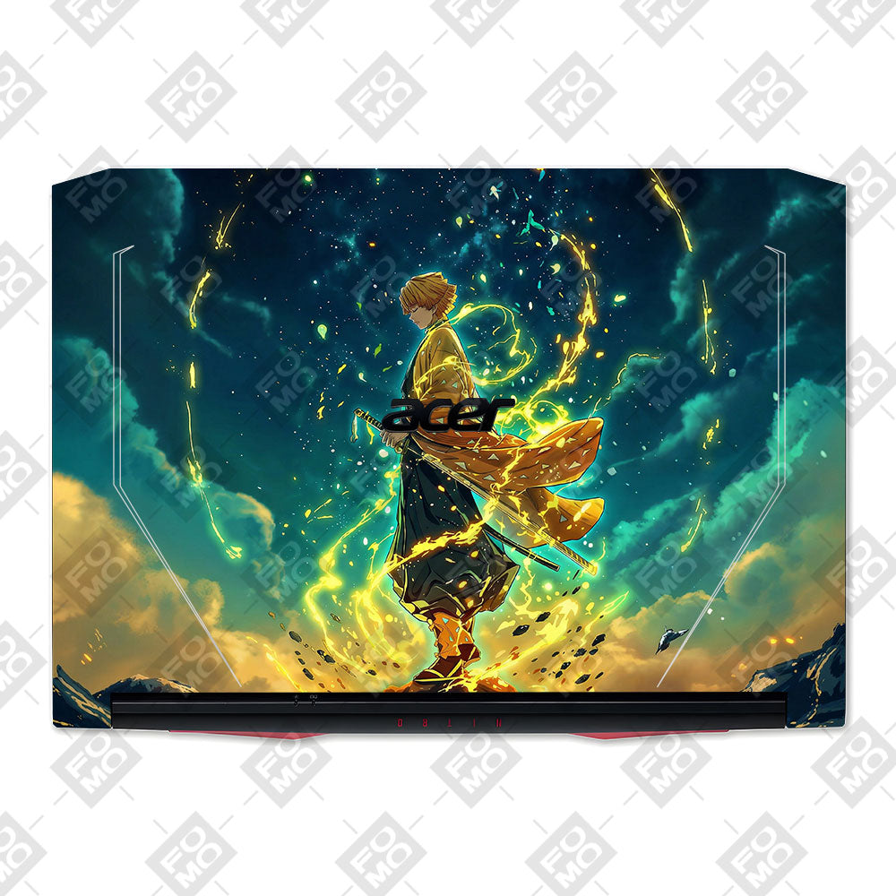 Zenitsu Thunder God Acer Nitro 5 AN515 44, 56 Laptop Skin