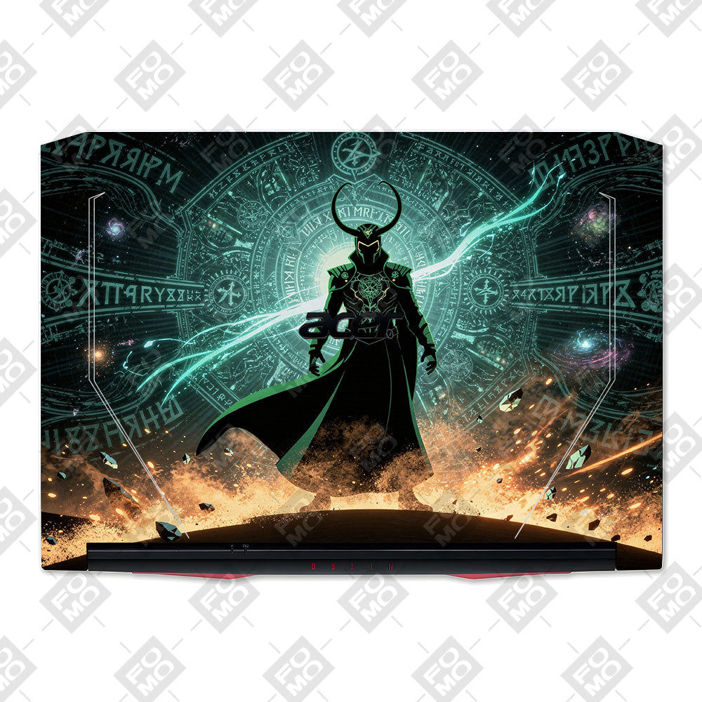 Loki God of Mischief Neon Acer Nitro 5 AN515 44, 56 Laptop Skin