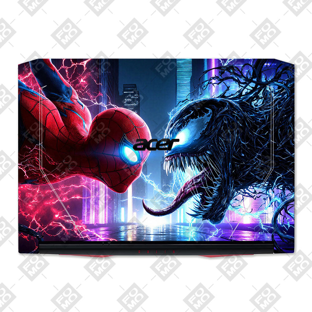 Spiderman vs Venom Showdown Acer Nitro 5 AN515 44, 56 Laptop Skin