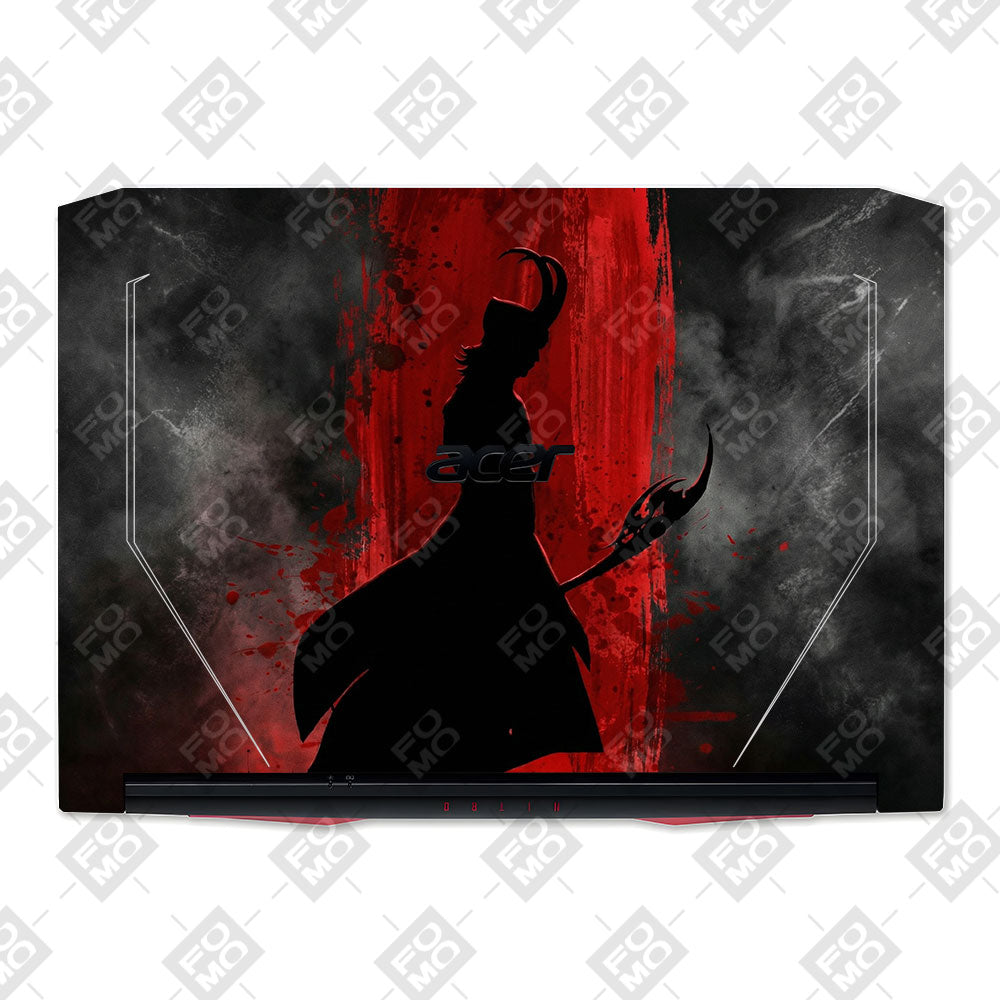 Loki Silhouette Red Strike Acer Nitro 5 AN515 44, 56 Laptop Skin