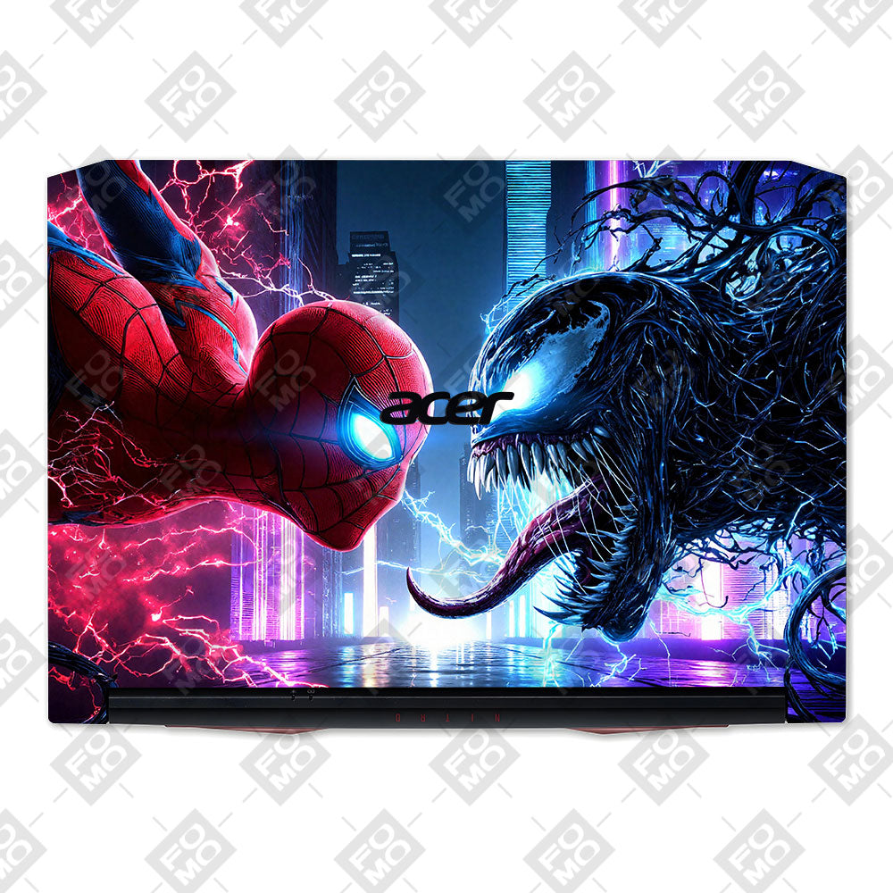 Spiderman vs Venom Showdown Acer Nitro 5 AN515 45, 55, 57 Laptop Skin