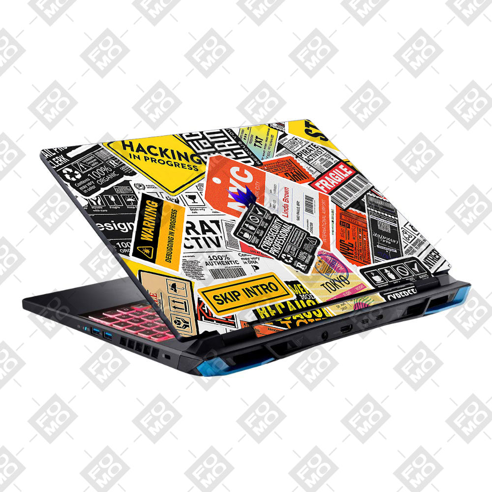 Tech Aesthetic Sticker Collage Acer Predator Helios Neo 16 N22Q22 Laptop Skin