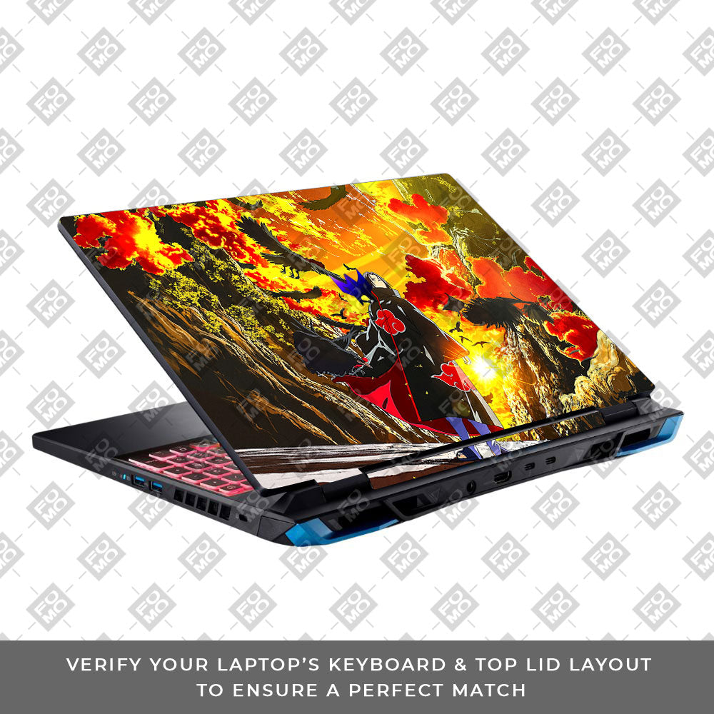 Itachi with Flock of Crows Acer Predator Helios Neo 16 N22Q22 Laptop Skin