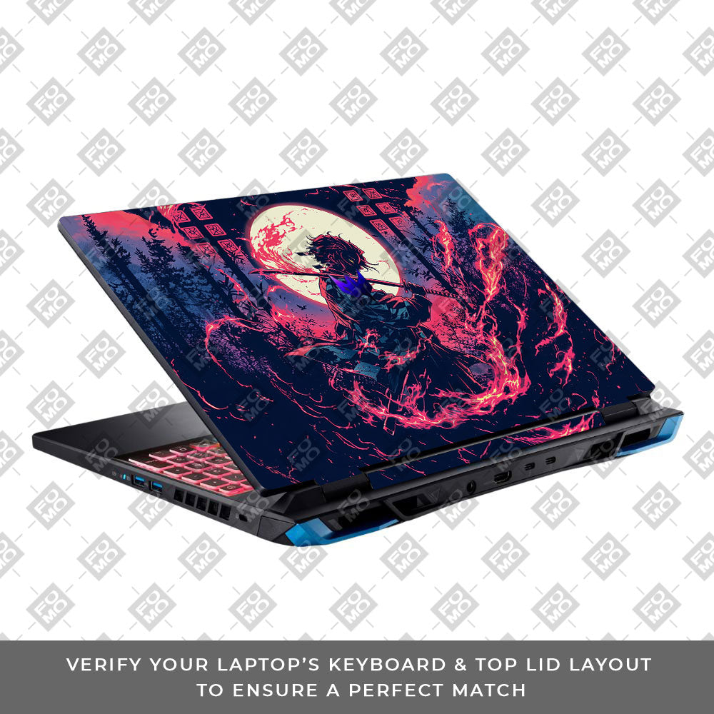 Tanjiro's Flame of Ember Acer Predator Helios Neo 16 N22Q22 Laptop Skin