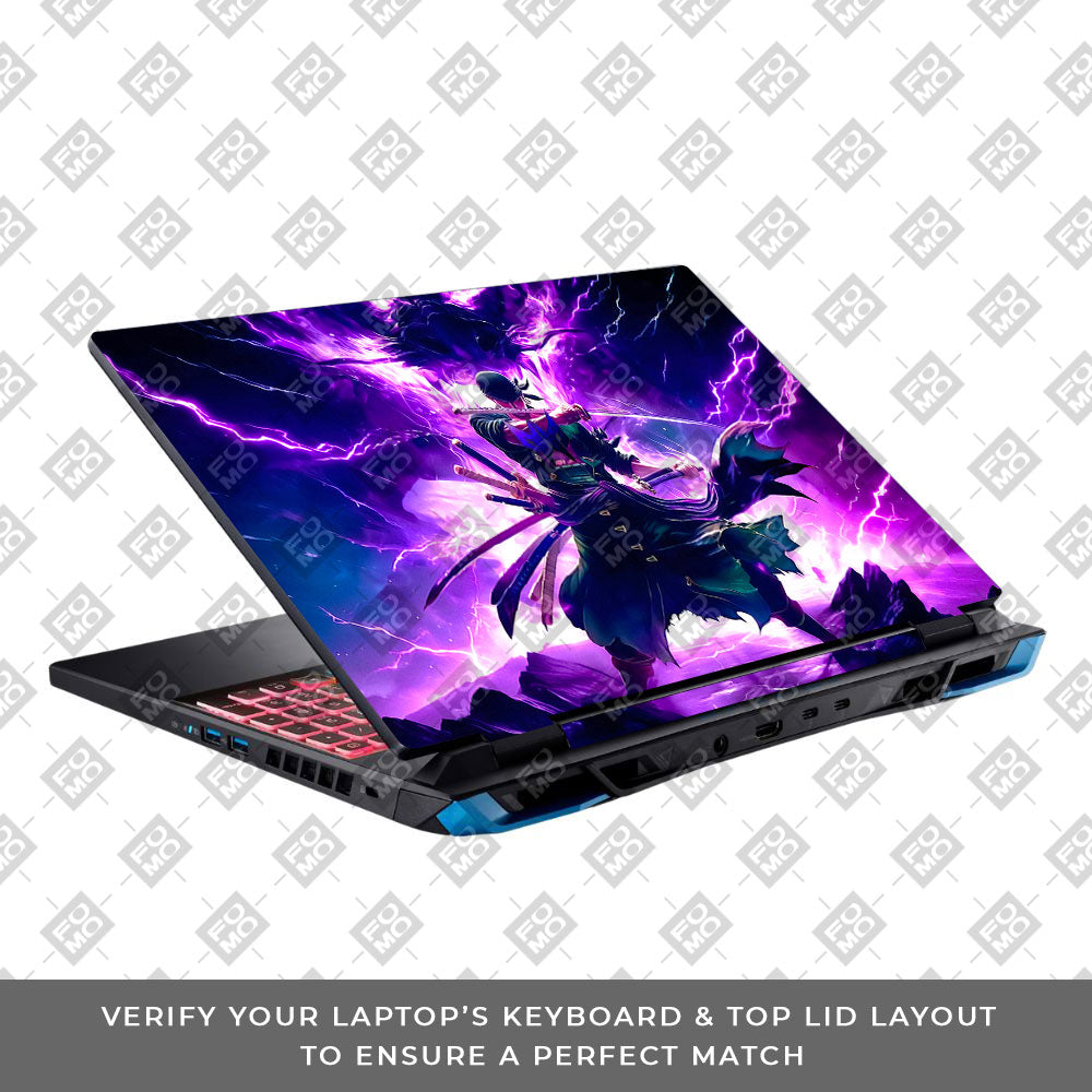 Roronoa Zoro Hell Mode Acer Predator Helios Neo 16 N22Q22B Laptop Skin