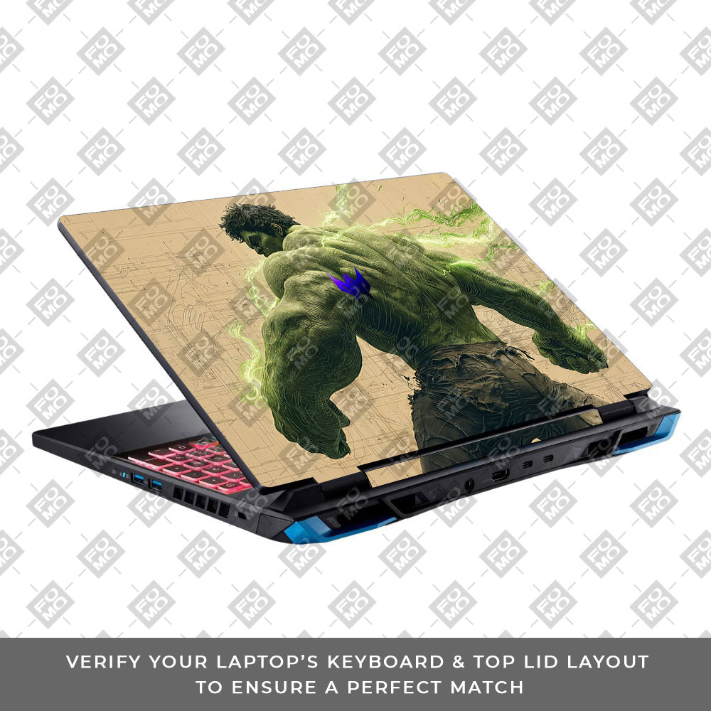 Hulk Unleashed Acer Predator Helios Neo 16 N22Q22B Laptop Skin
