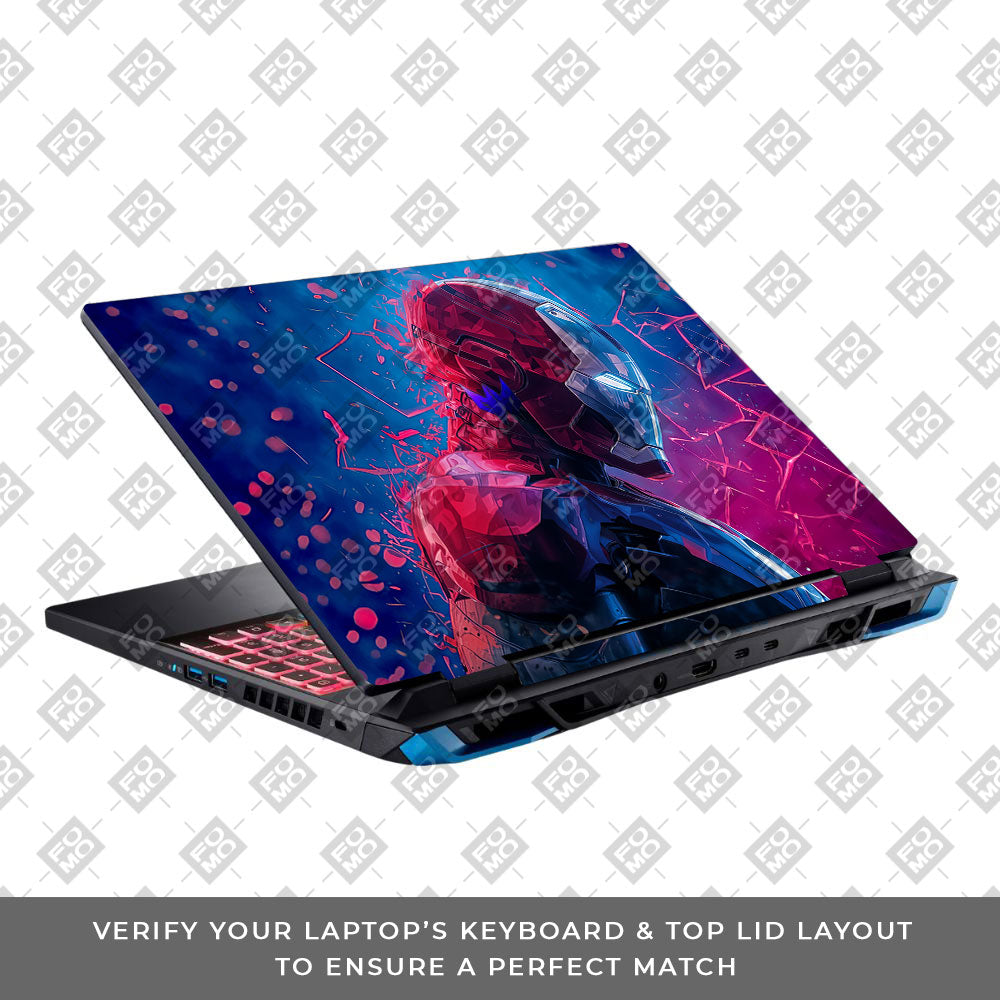 Iron Man Neon Tech Acer Predator Helios Neo 16 N22Q22B Laptop Skin
