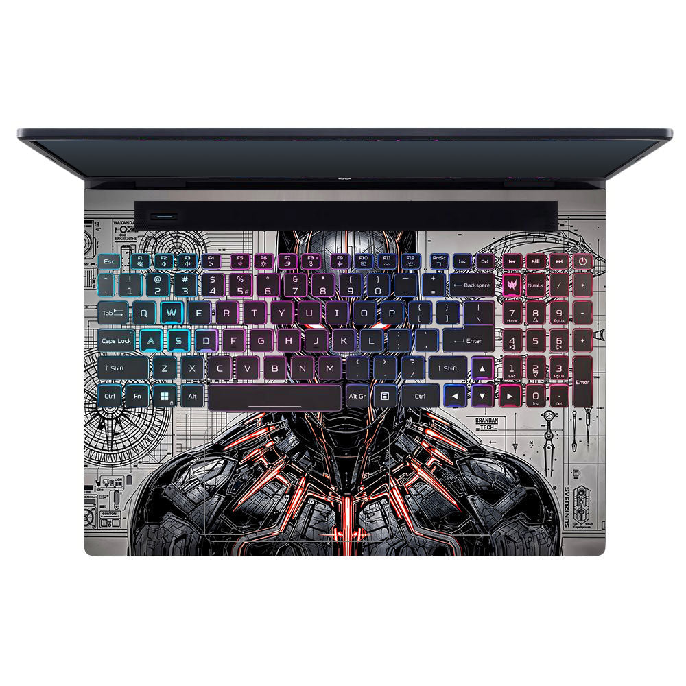 Black Panther Vibranium Tech Acer Predator Helios Neo 16 N22Q22B 3D Laptop Skin