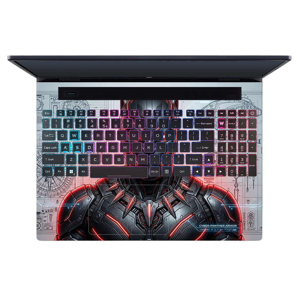 Futuristic Black Panther Acer Predator Helios Neo 16 N22Q22B 3D Laptop Skin