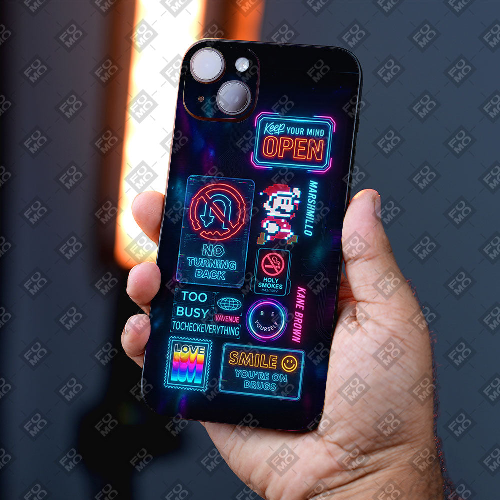 Neon Street Art Mobile Skin