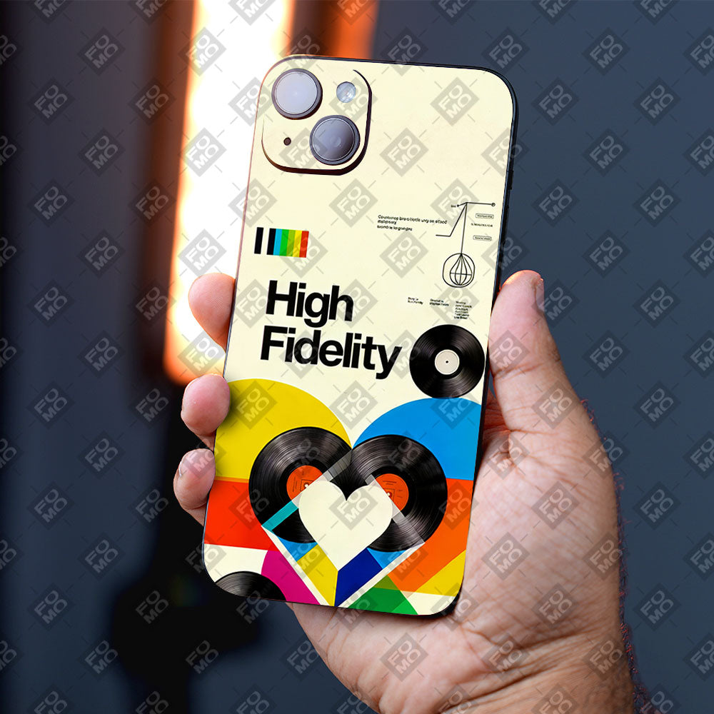 Neon Records Mobile Skin