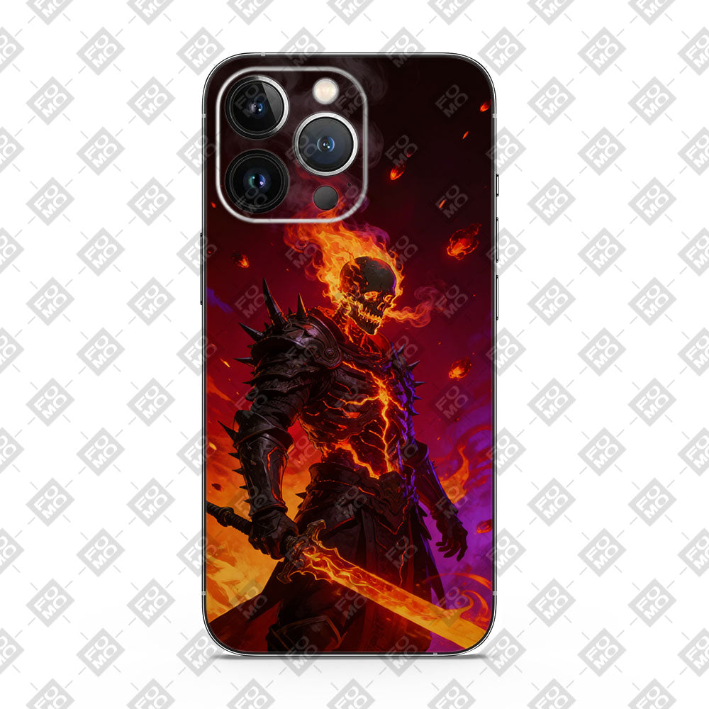 Flaming Skull Knight Mobile Skin