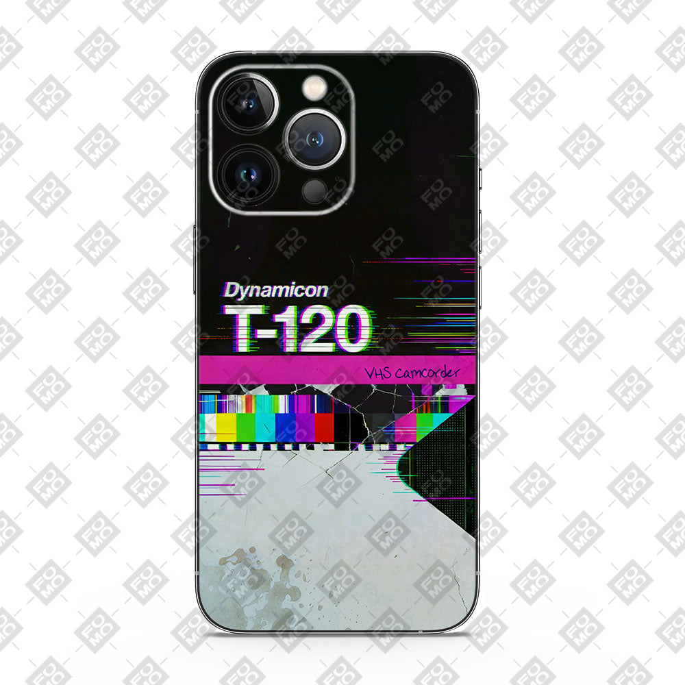 Glitch VHS Tape Mobile Skin