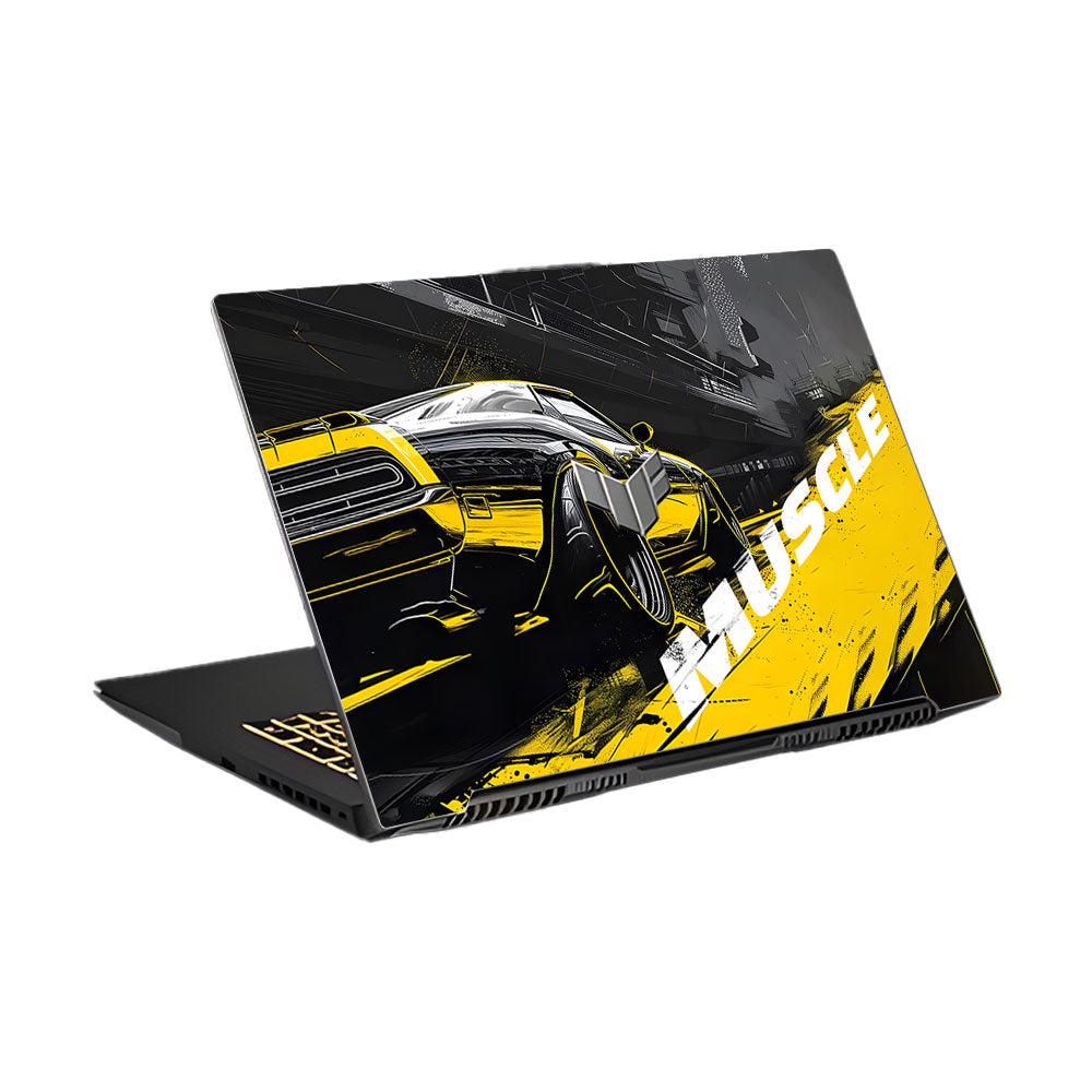 Black Muscle Asus TUF Gaming F17 FX707Z Laptop Skin