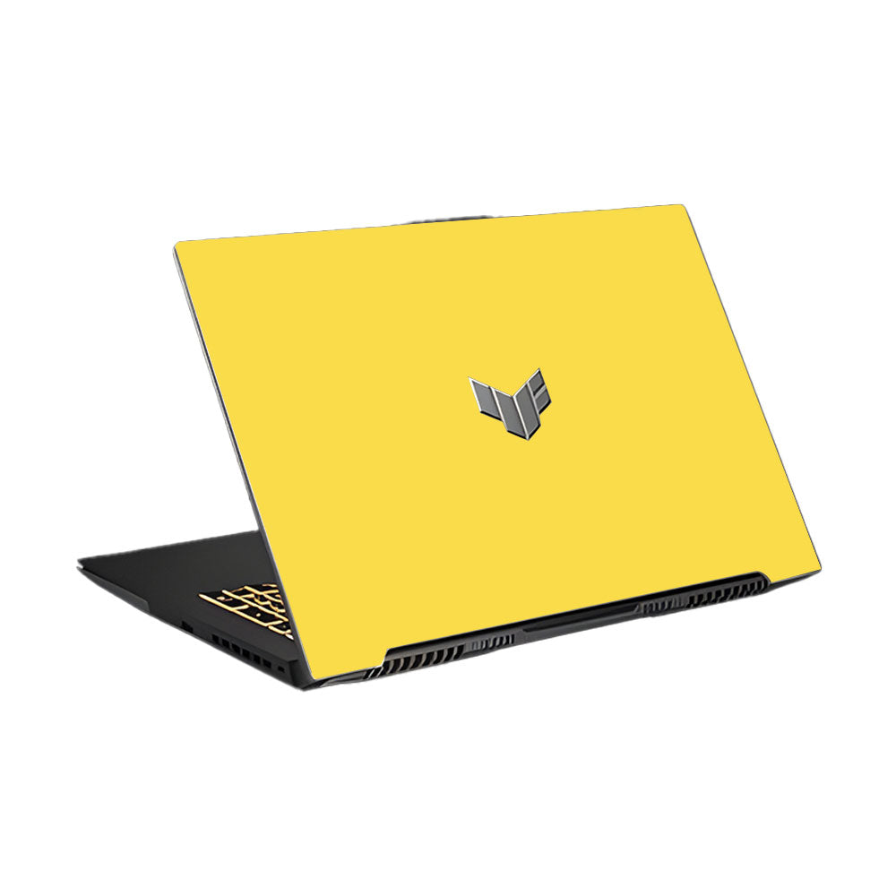 Textured Yellow Asus TUF Gaming F17 FX707Z Laptop Skin