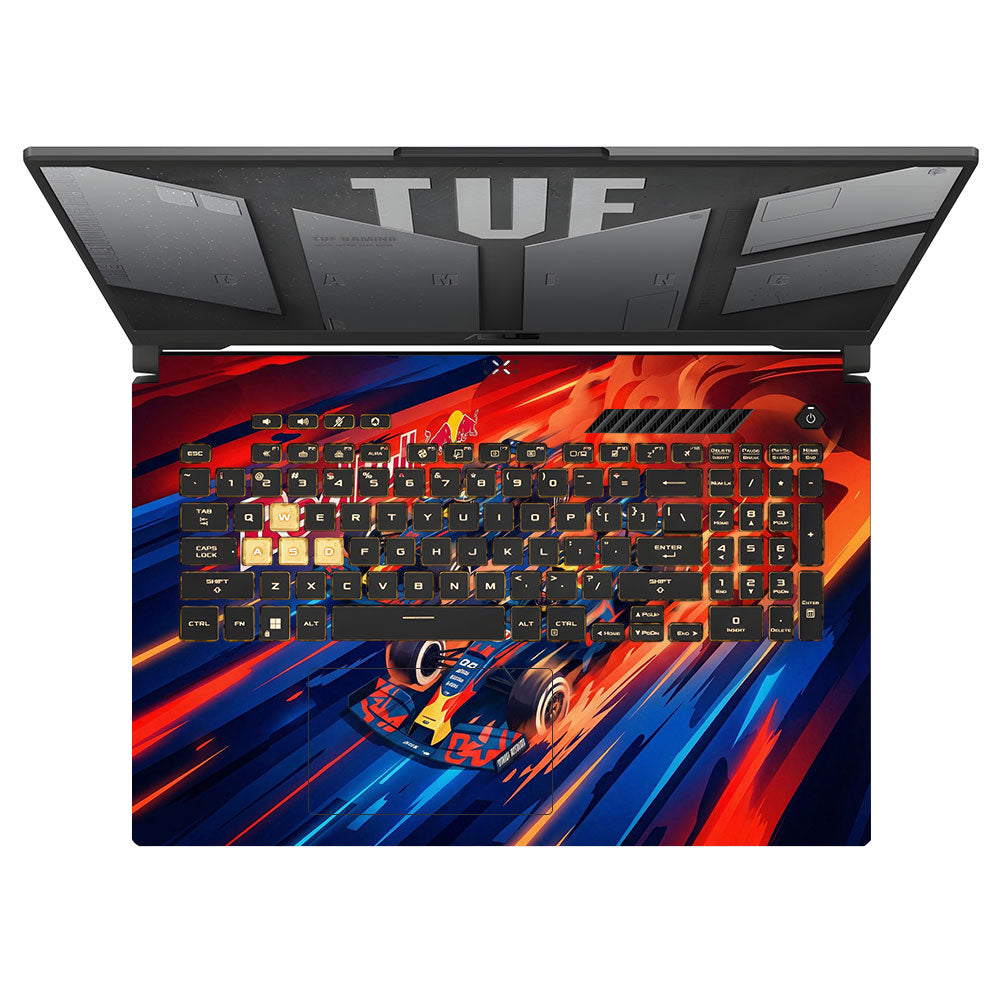 Red Bull Racing Velocity Asus TUF Gaming F17 FX707Z Laptop Skin