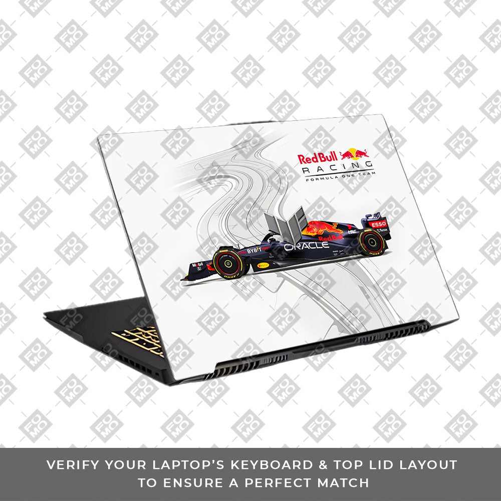 Red Bull Racing in Action Asus TUF Gaming F17 FX707Z Laptop Skin