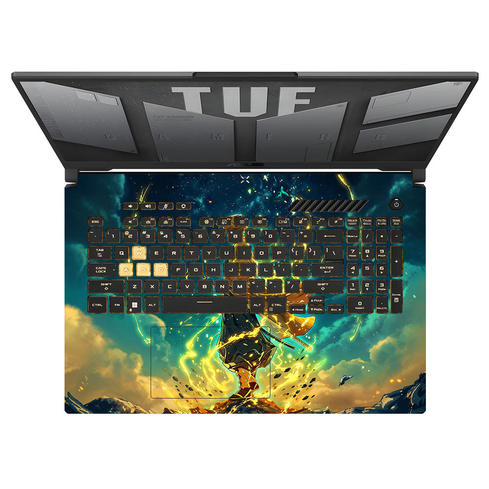 Zenitsu Thunder God Asus TUF Gaming F17 FX707Z Laptop Skin