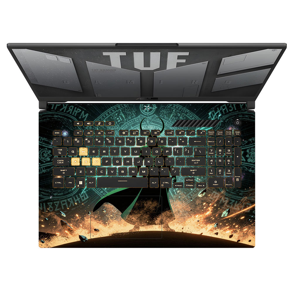 Loki God of Mischief Neon Asus TUF Gaming F17 FX707Z Laptop Skin