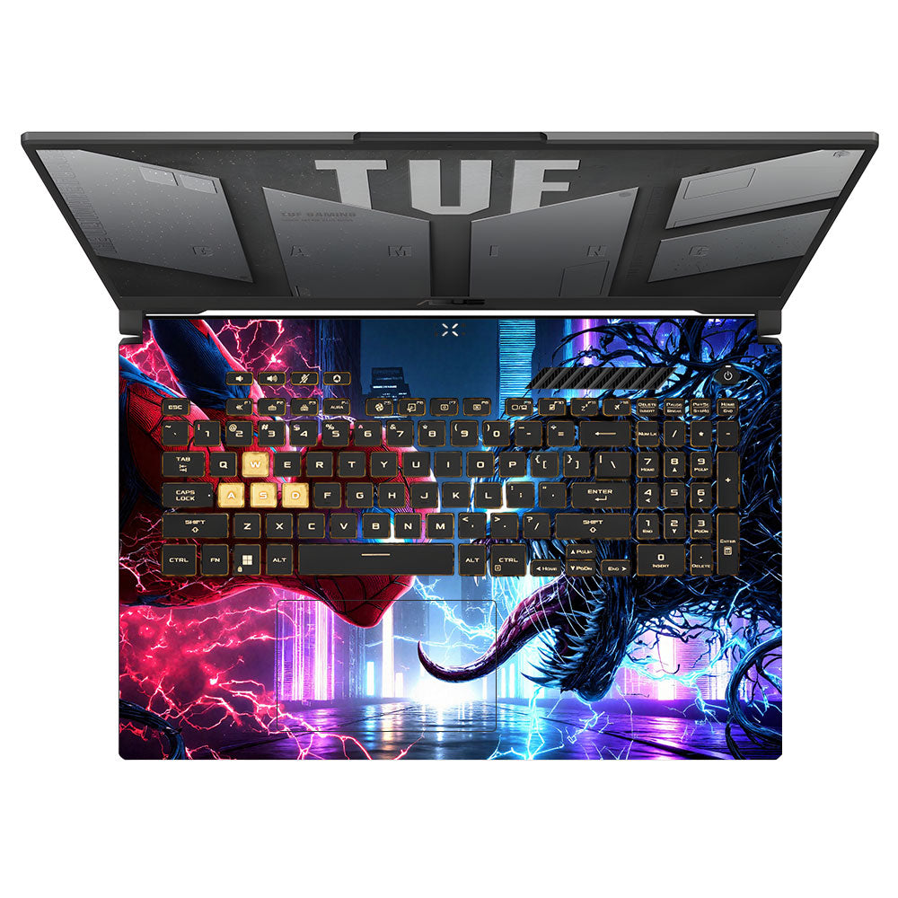 Spiderman vs Venom Showdown Asus TUF Gaming F17 FX707Z Laptop Skin