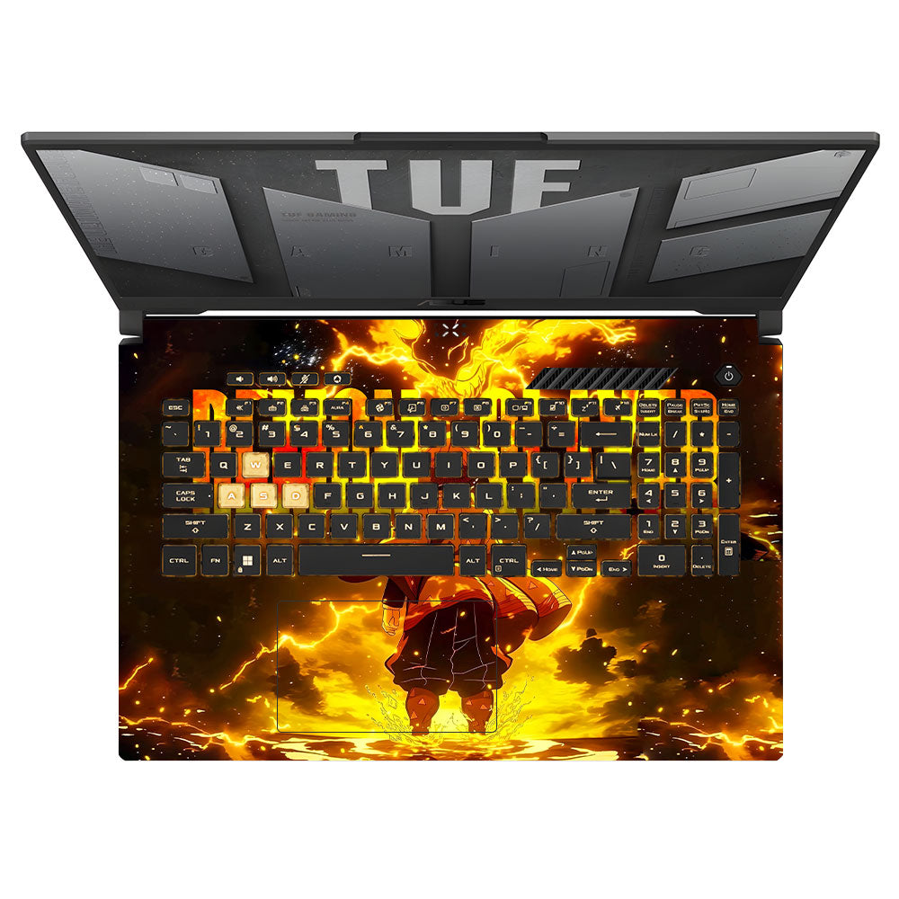 Zenitsu Lightning Strike Asus TUF Gaming F17 FX707Z Laptop Skin
