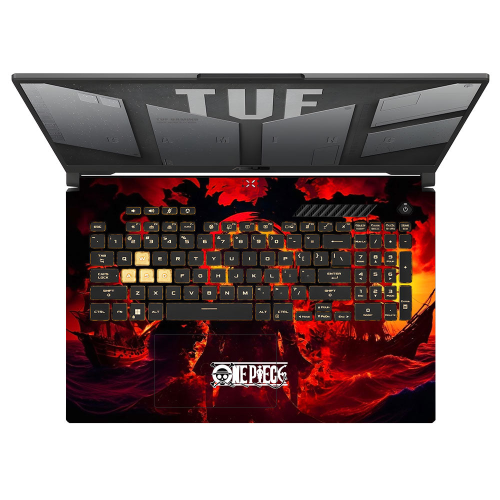 Luffy's Burning Tide Asus TUF Gaming F17 FX707Z Laptop Skin