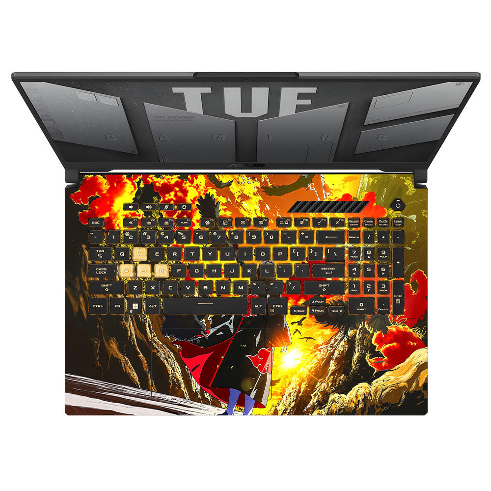 Itachi with Flock of Crows Asus TUF Gaming F17 FX707Z Laptop Skin