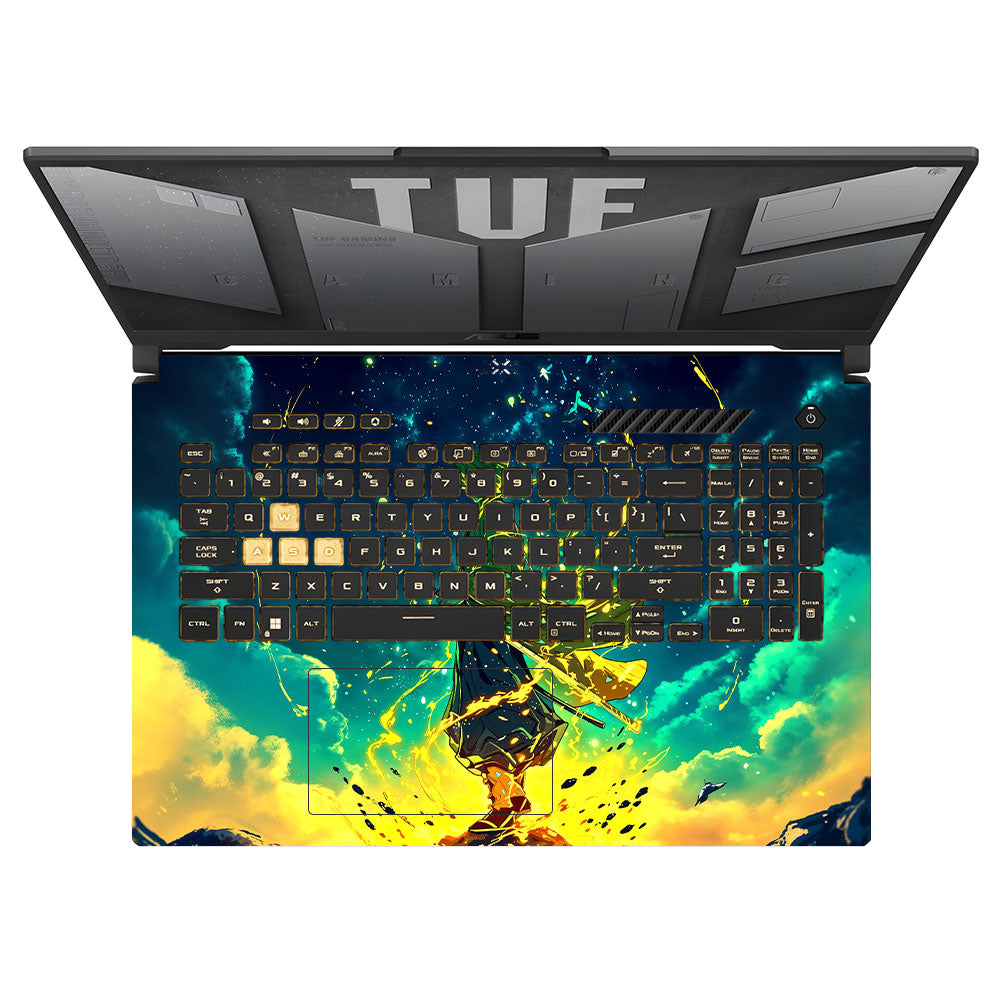Zenitsu Thunder God Asus TUF Gaming F17 FX707Z Laptop Skin