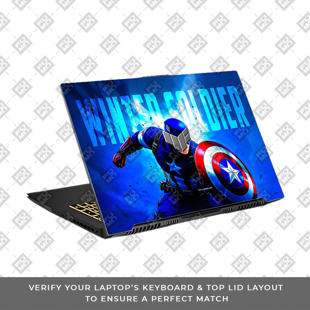 Shield of Justice Captain America Asus TUF Gaming F17 FX707Z Laptop Skin