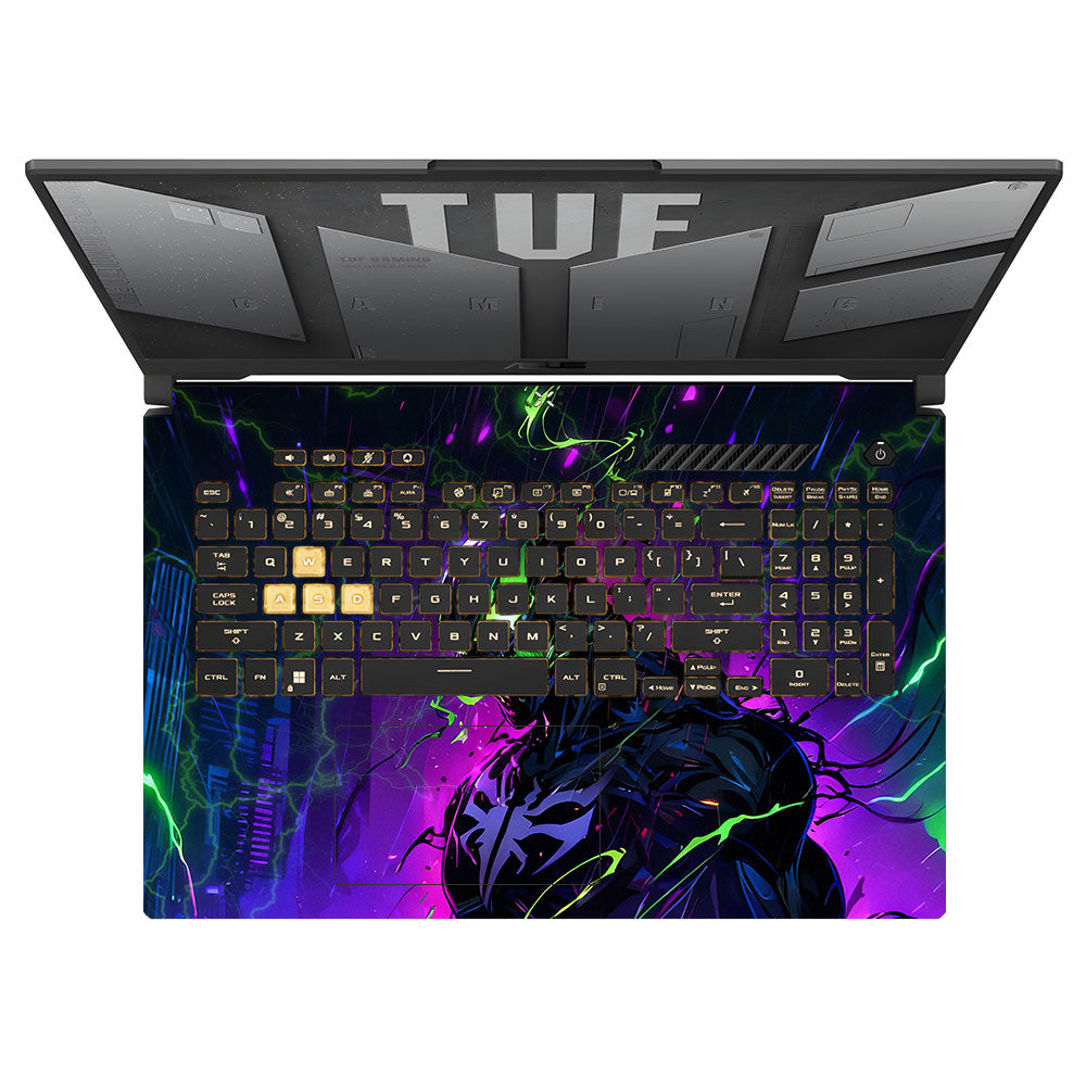 Dark Comic Monster Asus TUF Gaming F17 FX707Z 3D Laptop Skin