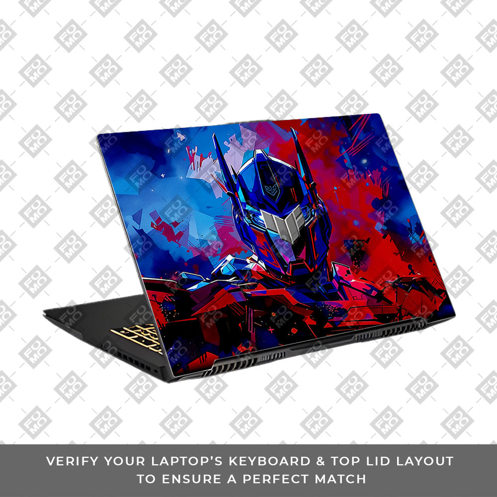 Optimus Prime Transformer Asus TUF Gaming F17 FX707Z Laptop Skin
